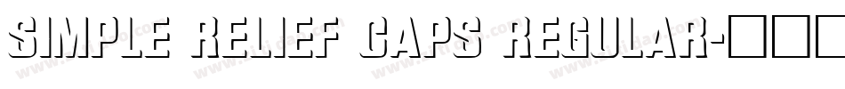 SIMPLE RELIEF CAPS REGULAR字体转换